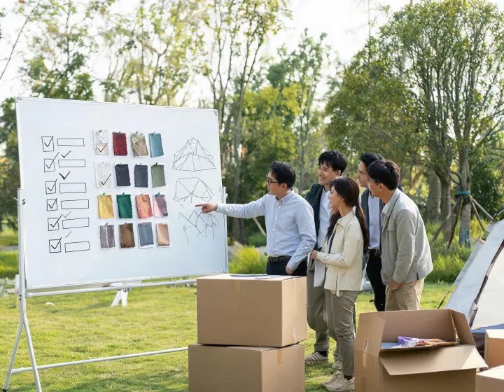Independent camping equipment sourcing planning